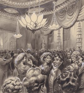 Il Principe Reggente al Brighton Pavilion (gouache su carta) da C.L. Doughty