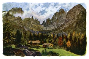 Lago Nambino e il gruppo Brenta, Tirolo