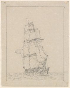 Un Brigantino da Christoffer Wilhelm Eckersberg