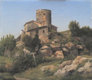 Un edificio vicino a Tor di Quinto fuori Roma