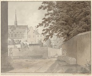Alla chiesa di Saint-Martin a Montmorency, a nord di Parigi, 10 luglio 1812 da Christoffer Wilhelm Eckersberg
