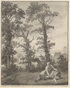 Dalla regione intorno a Skjoldnæsholm da Christoffer Wilhelm Eckersberg