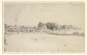 La Tenuta Nordfelt a Møn da Christoffer Wilhelm Eckersberg