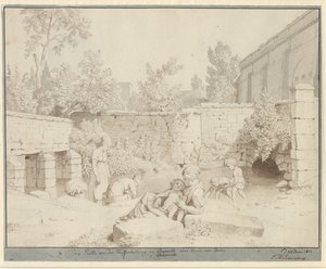 Veduta della condotta romana ad Arcueil, Parigi da Christoffer Wilhelm Eckersberg