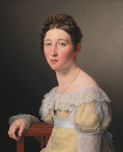 Ritratto di Emilie Henriette Massmann, fidanzata di Frederik Wilhelm Caspar von Benzon da Christoffer Wilhelm Eckersberg