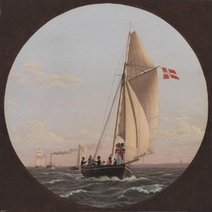 Navigando da Copenaghen a Charlottenlund da Christoffer Wilhelm Eckersberg