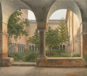 I chiostri di San Lorenzo fuori le mura a Roma da Christoffer Wilhelm Eckersberg