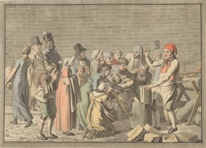Distribuzione di legna ai poveri da Christoffer Wilhelm Eckersberg