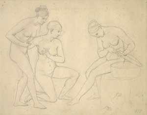 Bozzetto per il quadro delle figlie di Cecrope da Christoffer Wilhelm Eckersberg