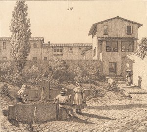 Veduta di un villaggio italiano
