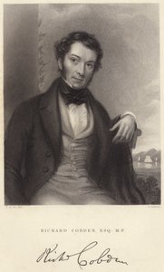 Richard Cobden, Esquire, M P (incisione) da C. A. du Val and Co.