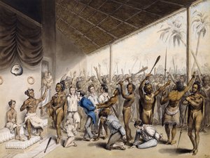 Un capo nativo ordina di mettere a morte gli europei, 1817 da C. Bray