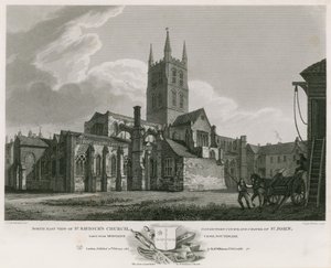 Veduta nord-est della Chiesa di San Salvatore, Tribunale Consistoriale e Cappella di San Giovanni da C. John Mayle Whichelo