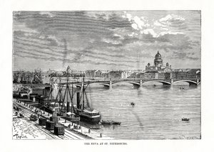 Il fiume Neva, San Pietroburgo da C. Laplante