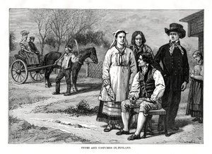 Tipi e costumi in Finlandia, 1879 da C. Laplante
