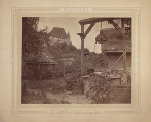 Heidelberg - Vista del castello dal giardino, c.1870 da C. M. Eckert