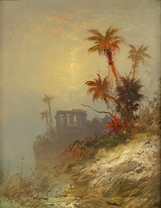 Paesaggio egiziano, fine XIX-inizio XX secolo da C. Morgan McIlhenney