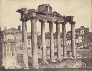 Tempio della Concordia, Roma, 1850s da Calvert Jones