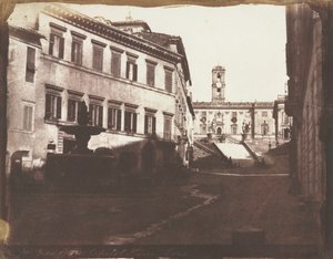 Vista delle scale del Campidoglio, Roma da Calvert Richard Jones