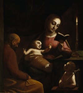 La Sacra Famiglia con Giovanni Battista da bambino, ca. 1578 da Cambiaso