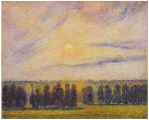 Tramonto a Eragny da Camille Jacob Pissarro