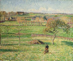 Prairie di Bazincourt, Autunno, 1894 da Camille Jacob Pissarro