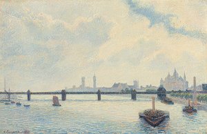 Ponte di Charing Cross, Londra. 1890 da Camille Jacob Pissarro