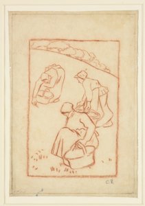 Studio compositivo per "Donne che diserbano l