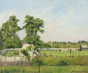 Partita di cricket a Bedford Park, Londra da Camille Jacob Pissarro