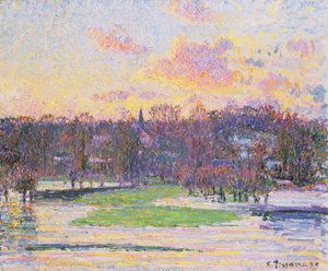 Tramonto allagato da Camille Jacob Pissarro