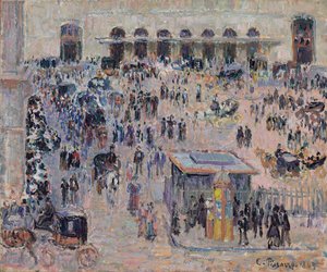 La Place du Havre e la Gare Saint-Lazare da Camille Jacob Pissarro