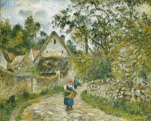 Le Chemin de Hameau-Chaumieres au Valhermeil da Camille Jacob Pissarro