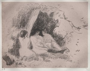 Donne nude, c. 1896 da Camille Jacob Pissarro