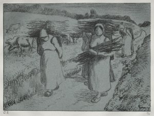 Contadini che trasportano fascine, c. 1896