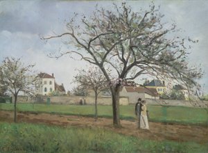 Casa di Pere Gallien a Pontoise, 1866 da Camille Jacob Pissarro