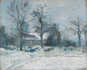 Casa di Piette a Montfoucault, effetto neve, 1874