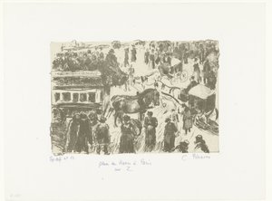 Place du Havre a Parigi da Camille Jacob Pissarro