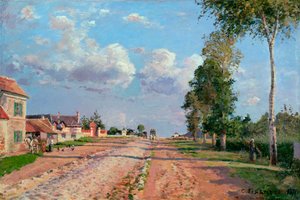Route de Versailles, Rocquencourt, 1871 da Camille Jacob Pissarro