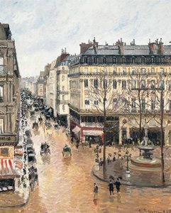 Rue Saint-Honoré nel pomeriggio. Effetto della pioggia da Camille Jacob Pissarro