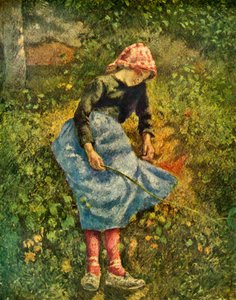 Contadina seduta da Camille Jacob Pissarro