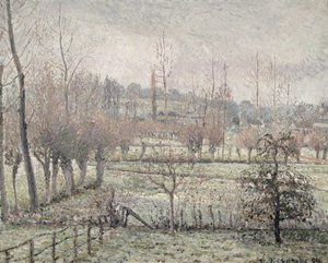 Effetto neve a Eragny, 1894 da Camille Jacob Pissarro