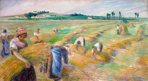 Il raccolto, 1882 da Camille Jacob Pissarro