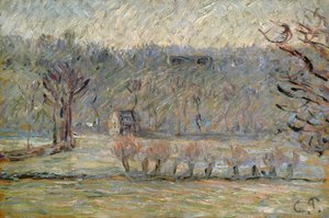 La collina a Vaches, Bazincourt, c.1890 da Camille Jacob Pissarro