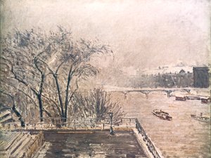 Il Louvre sotto la neve, 1902 da Camille Jacob Pissarro