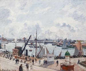 Il porto esterno di Le Havre. Mattina. Sole