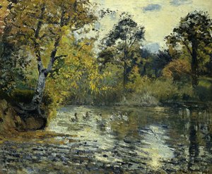 Lo stagno a Montfoucault da Camille Jacob Pissarro