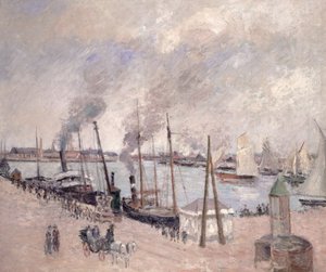 Il porto di Le Havre da Camille Jacob Pissarro