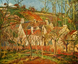 I tetti rossi da Camille Jacob Pissarro