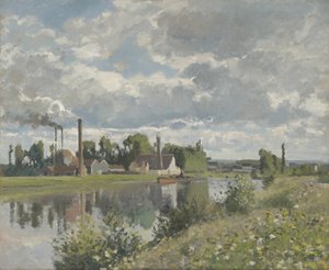 Il fiume Oise vicino a Pontoise, 1873 da Camille Jacob Pissarro