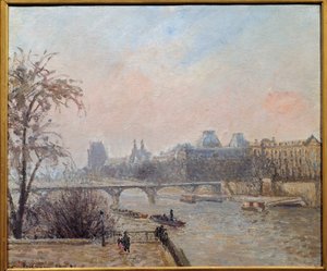 La Senna e il Louvre nel 1903 da Camille Jacob Pissarro